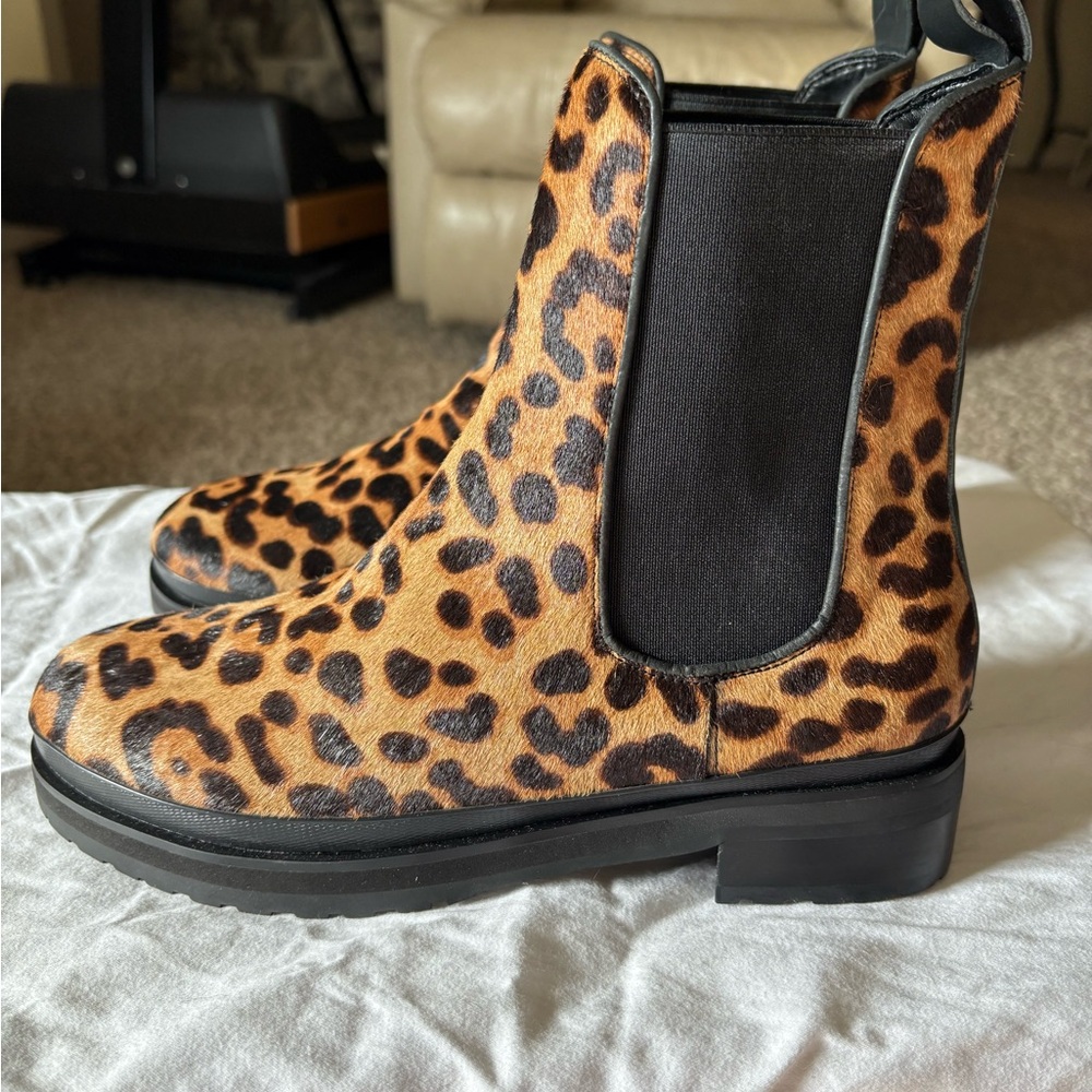 Womens Aerosoles leopard boots